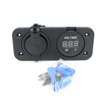 12V/24V Car Truck Motorcycle Voltmeter Double USB Charger With LED Digital Display For Vehicle GPS Mobile Phone Camera
12V/24V Car Truck Motorcycle Voltmeter Double USB Charger With LED Digital Display For Vehicle GPS Mobile Phone Camera
