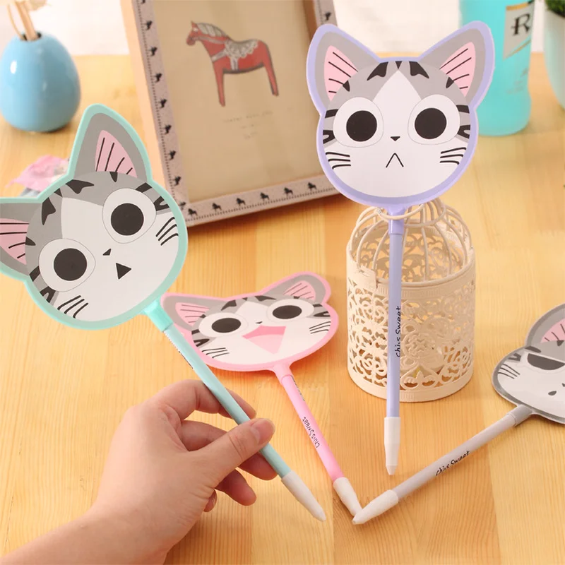4pcs/Lot 0.38mm Cute Kawaii Fan Style Cool Cat Gel Pen Writing School Office Supplies Kids Prize Gift Stationery
4pcs/Lot 0.38mm Cute Kawaii Fan Style Cool Cat Gel Pen Writing School Office Supplies Kids Prize Gift Stationery