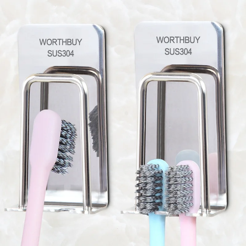 Stainless Steel Tooth Brush Mug Organizer Hook Wall Self-adhesive Toothbrush Holder Mount Toothbrush Holder Bathroom Accessories
Stainless Steel Tooth Brush Mug Organizer Hook Wall Self-adhesive Toothbrush Holder Mount Toothbrush Holder Bathroom Accessories