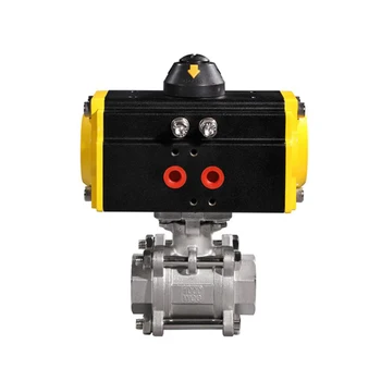 DN10 3/8" Single Acting (Spring Return) BSP NPT Thread 2 way SS304 Stainless Steel Pneumatic Actuator Ball Valve Double Acting
DN10 3/8" Single Acting (Spring Return) BSP NPT Thread 2 way SS304 Stainless Steel Pneumatic Actuator Ball Valve Double Acting