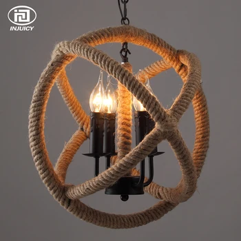 LOFT Vintage Hemp Rope Art Big Ball Ceiling Lamp Industrial Edison Bulb Pendant Lights With Chain For Restaurant Cafe Aisle
LOFT Vintage Hemp Rope Art Big Ball Ceiling Lamp Industrial Edison Bulb Pendant Lights With Chain For Restaurant Cafe Aisle