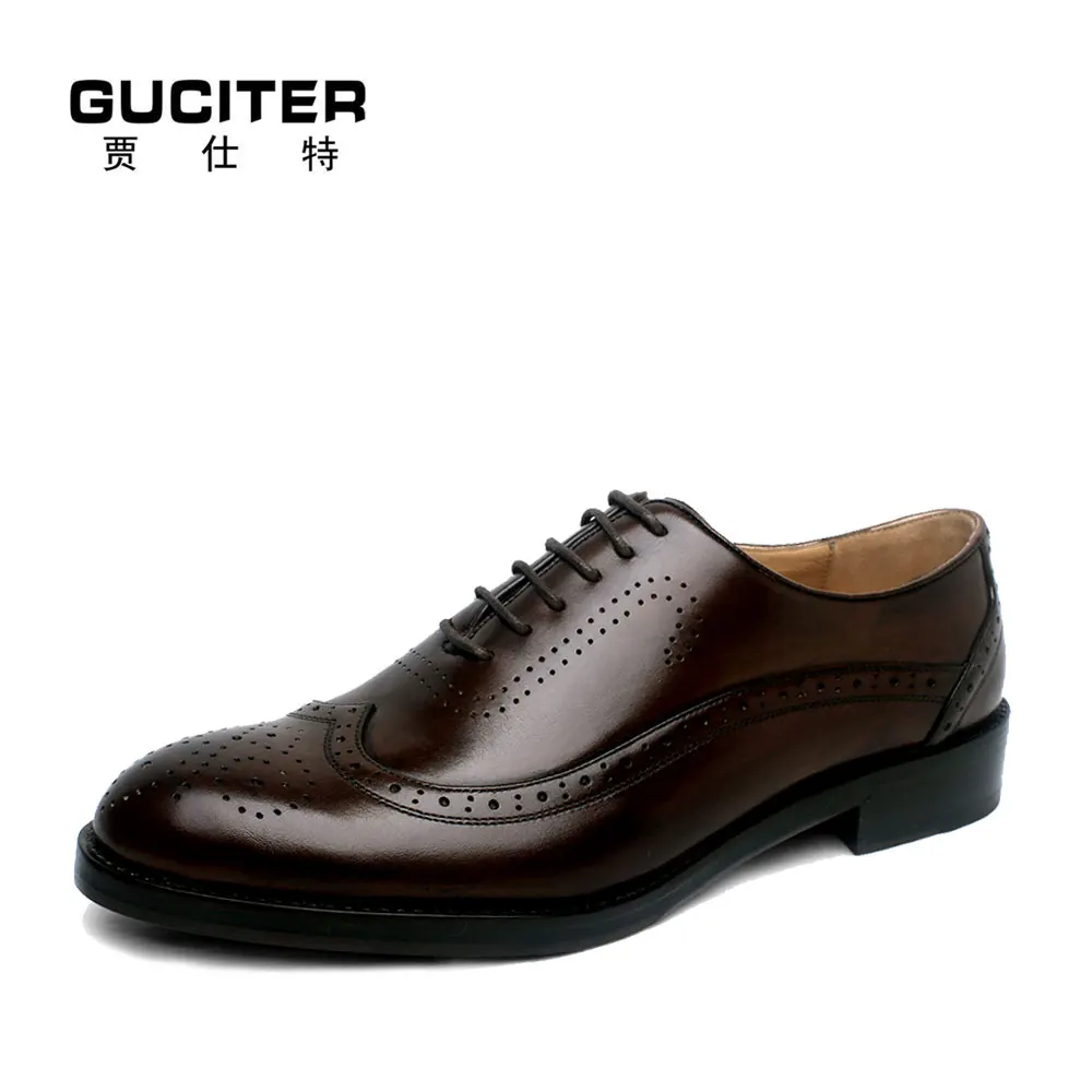 Guciter Goodyear Shoe Free Shipping Handmade Genuine Calf Leather Outsole Black oxford Wingtip Men's Clssic/Dress
Guciter Goodyear Shoe Free Shipping Handmade Genuine Calf Leather Outsole Black oxford Wingtip Men's Clssic/Dress