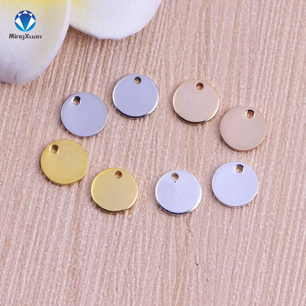 MINGXUAN 20pcs Round Charms 8mm Copper Blank Stamping Tags Charms Silver Tone Metal Pendants for Jewelry Making Hole 0.8mm
MINGXUAN 20pcs Round Charms 8mm Copper Blank Stamping Tags Charms Silver Tone Metal Pendants for Jewelry Making Hole 0.8mm