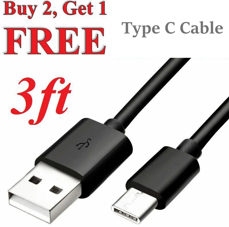USB Type C 3.1 USB-C Sync Charger Charging Cable for Galaxy S10 S9 S8 + for LG G6 G7 BUY 2 GET 1 for FREE USB C to USB Cable
USB Type C 3.1 USB-C Sync Charger Charging Cable for Galaxy S10 S9 S8 + for LG G6 G7 BUY 2 GET 1 for FREE USB C to USB Cable
