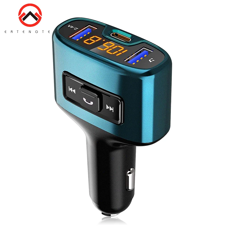 C52 Bluetooth Car FM Transmitter Handsfree TYPE-C Dual Car USB Charging Car MP3 Player car bluetooth kit Audio Charge Transmitte
C52 Bluetooth Car FM Transmitter Handsfree TYPE-C Dual Car USB Charging Car MP3 Player car bluetooth kit Audio Charge Transmitte