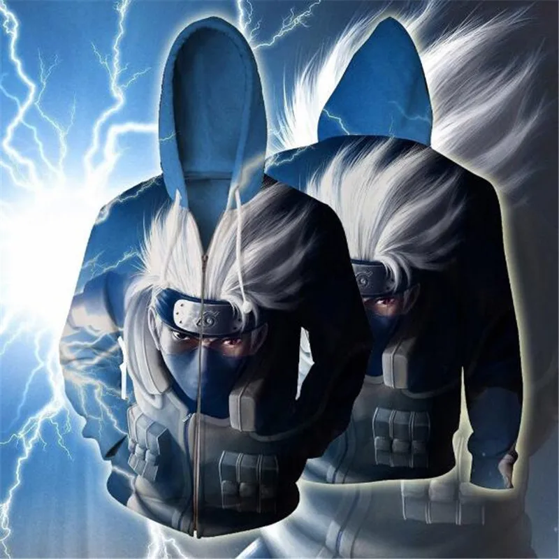 Anime NARUTO Hatake Kakashi Cosplay Costume Zip Hoodie Cosplay Men's and Women's Casual Sports Sweater 2019 Brand New
Anime NARUTO Hatake Kakashi Cosplay Costume Zip Hoodie Cosplay Men's and Women's Casual Sports Sweater 2019 Brand New