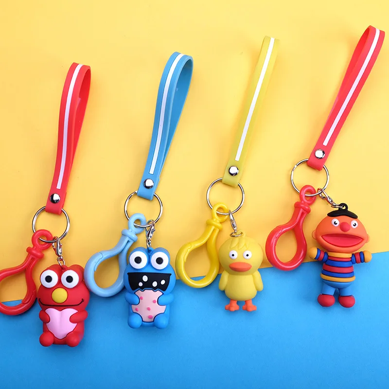 Lovely Anime Sesame Street Elmo Cookie Monster Keychain Cute Key Chain Women Bag Pendant Keyring for Girl Key Chain Toy
Lovely Anime Sesame Street Elmo Cookie Monster Keychain Cute Key Chain Women Bag Pendant Keyring for Girl Key Chain Toy