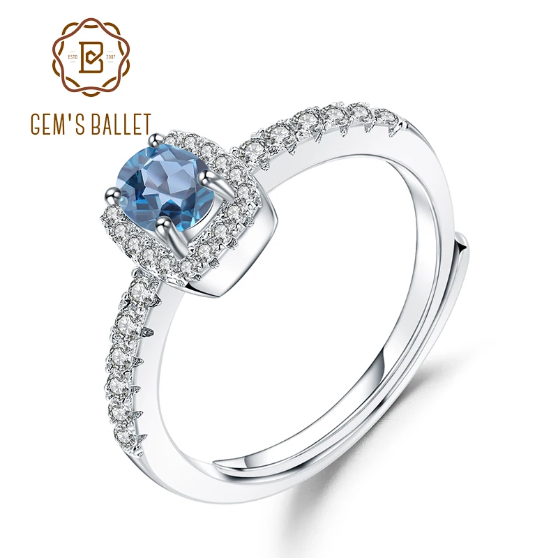 925 Sterling London Blue Topaz /& Champagne Diamond Earring For Women GiftJewelry