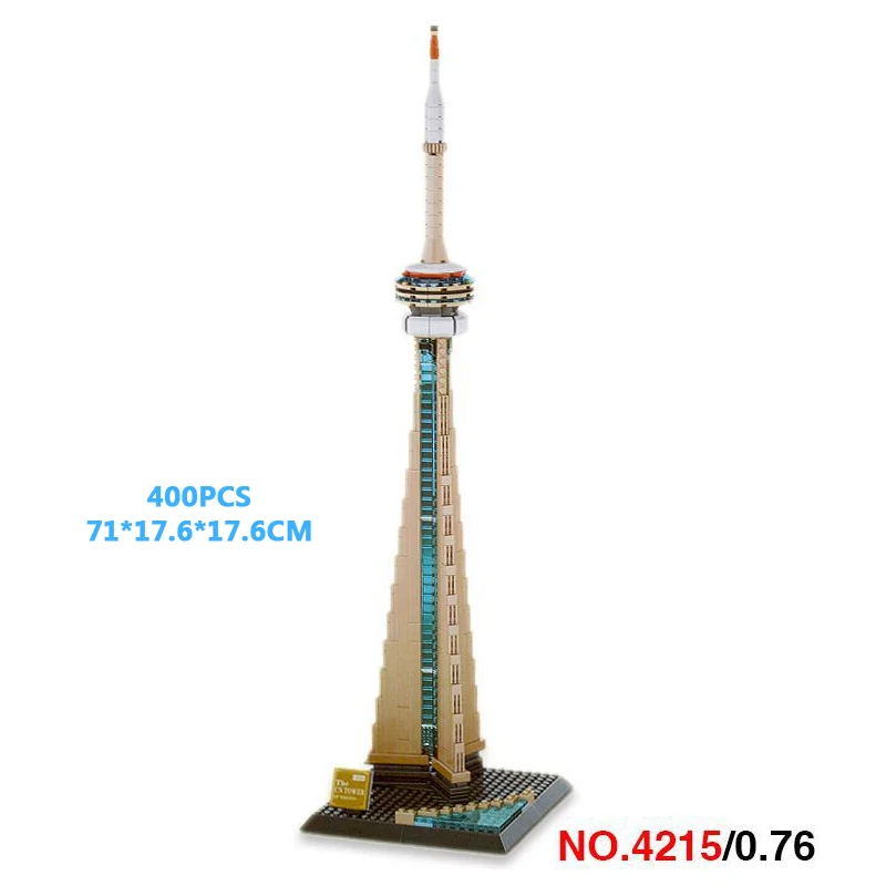 World famous city Modern architecture the CN Tower Toronto Canada building block assembly model brick education toy collection
World famous city Modern architecture the CN Tower Toronto Canada building block assembly model brick education toy collection