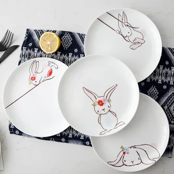 Creative Rabbit Ceramic Breakfast Plate Dessert Cake Disc Bone Porcelain 8 Inch Disc Cute Plate Dinner Dish Round Cartoon
Creative Rabbit Ceramic Breakfast Plate Dessert Cake Disc Bone Porcelain 8 Inch Disc Cute Plate Dinner Dish Round Cartoon
