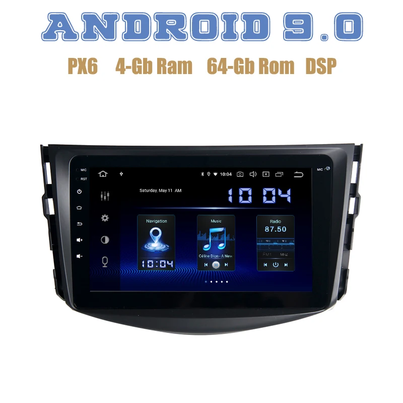8" IPS PX6 Android 9.0 Car GPS Radio player for toyota RAV4 RAV-4 2006-2012 with DSP 4+64GB wifi usb Auto Stereo
8" IPS PX6 Android 9.0 Car GPS Radio player for toyota RAV4 RAV-4 2006-2012 with DSP 4+64GB wifi usb Auto Stereo
