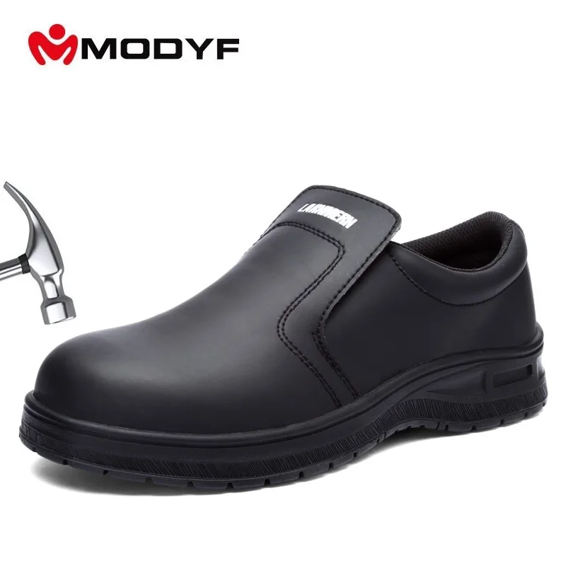 MODYF Men Casual Leather Shoes Men Steel Toe Shoes Work Safety Shoes Anti-smashing Waterproof Ankle Botas
MODYF Men Casual Leather Shoes Men Steel Toe Shoes Work Safety Shoes Anti-smashing Waterproof Ankle Botas
