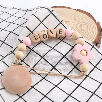 1pc Baby Teether Pacifier Chain Customize Name Silicone Beads Flower Birth Gift Nipple Holder Baby Shower Gift Children'S Goods
1pc Baby Teether Pacifier Chain Customize Name Silicone Beads Flower Birth Gift Nipple Holder Baby Shower Gift Children'S Goods