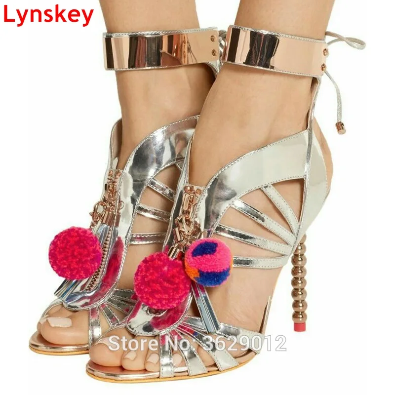 Lynskey Summer Gladiator Sandals Fashion Women Sandals Lace Up High Heels Black Silver Wedding Party Shoes Woman
Lynskey Summer Gladiator Sandals Fashion Women Sandals Lace Up High Heels Black Silver Wedding Party Shoes Woman