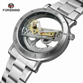 FORSINING New Men Automatic Mechanical Watches Fashion Top Brand Luxury Stainless Steel Watch Skeleton Sport male WristWatch
FORSINING New Men Automatic Mechanical Watches Fashion Top Brand Luxury Stainless Steel Watch Skeleton Sport male WristWatch