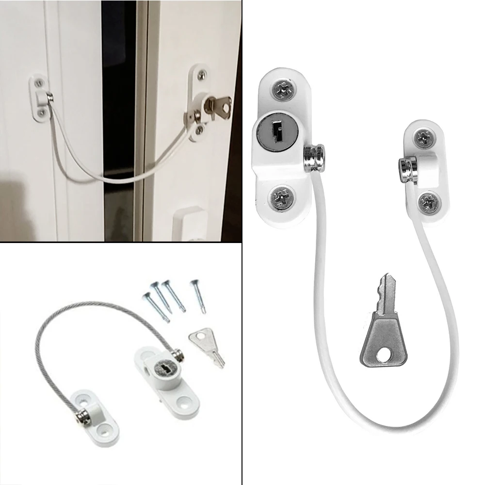 1Pc Window Door Restrictor Baby Safety Security Cable Lock Catch Wire Stainless Steel Door Window Limit Lock Protection Children
1Pc Window Door Restrictor Baby Safety Security Cable Lock Catch Wire Stainless Steel Door Window Limit Lock Protection Children