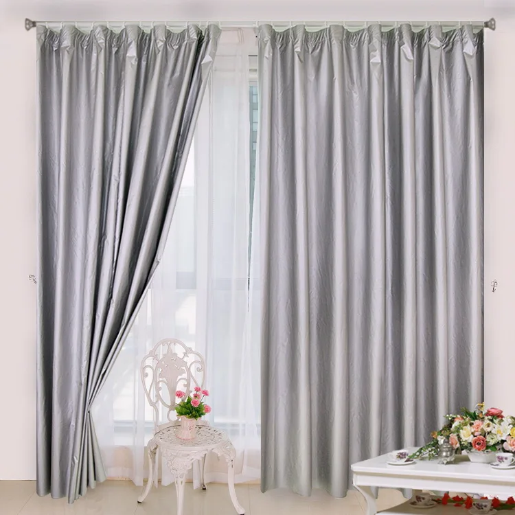 customized ready made silver blackout fabric hometextile hotel decoration window curtain
customized ready made silver blackout fabric hometextile hotel decoration window curtain