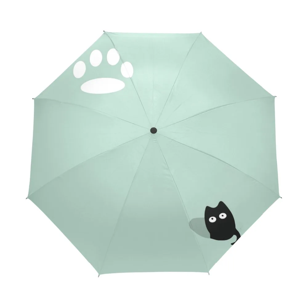 New Fully Automatic Umbrella Three Folding Sunny Rainy Umbrella Anti UV Fashion Funny Cool Black Cat Women Umbrella Parasol
New Fully Automatic Umbrella Three Folding Sunny Rainy Umbrella Anti UV Fashion Funny Cool Black Cat Women Umbrella Parasol