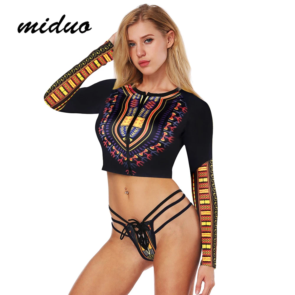 MIDUO African Folk Print Bikini Set Long Sleeve Swimwear Women Padded Swimsuit Tankini 2018 Sexy Female High Waisted Swimsuits
MIDUO African Folk Print Bikini Set Long Sleeve Swimwear Women Padded Swimsuit Tankini 2018 Sexy Female High Waisted Swimsuits