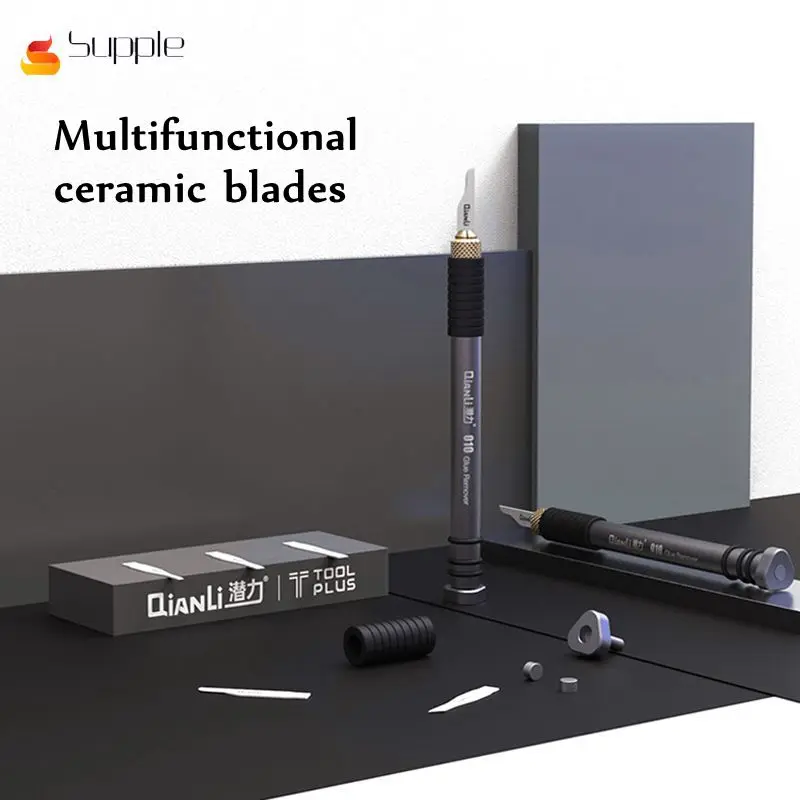 QIANLI 010 multi-function ceramic blades mobile phone chip repair remover glue/scratch paint/cutting etc removal knife
QIANLI 010 multi-function ceramic blades mobile phone chip repair remover glue/scratch paint/cutting etc removal knife
