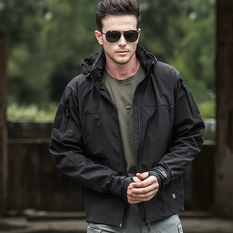 Army Tactical Jacket Men SoftShell Waterproof Windbreaker Jacket High Quality Quick Dry Coat Spring Autumn Hooded Casual Outwear
Army Tactical Jacket Men SoftShell Waterproof Windbreaker Jacket High Quality Quick Dry Coat Spring Autumn Hooded Casual Outwear