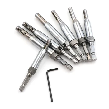 7PCS/Lot Tools Self Centering Hinge Twist Drill Bits Window Doors Screw Hole Saw Woodworking Reaming Cabinet Tool Kit
7PCS/Lot Tools Self Centering Hinge Twist Drill Bits Window Doors Screw Hole Saw Woodworking Reaming Cabinet Tool Kit