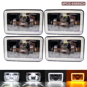 Rectangular 4x6 LED Headlights Hi/Lo Sealed Beam Replacement Headlamps for GMC Ford Chevrolet Trucks 4 x 6'' Led Headlamp.
Rectangular 4x6 LED Headlights Hi/Lo Sealed Beam Replacement Headlamps for GMC Ford Chevrolet Trucks 4 x 6'' Led Headlamp.