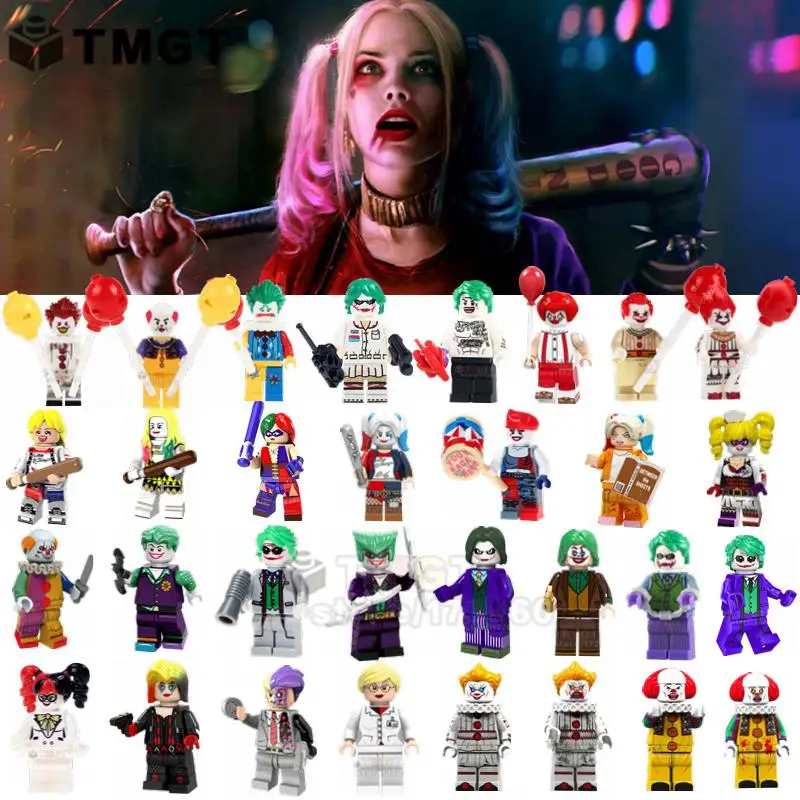 Toy Joker The Clown Pennywise Horror Jason Voorhees The Ring Freddy Leatherface Bricks Building Blocks Toys Gifts for children
Toy Joker The Clown Pennywise Horror Jason Voorhees The Ring Freddy Leatherface Bricks Building Blocks Toys Gifts for children