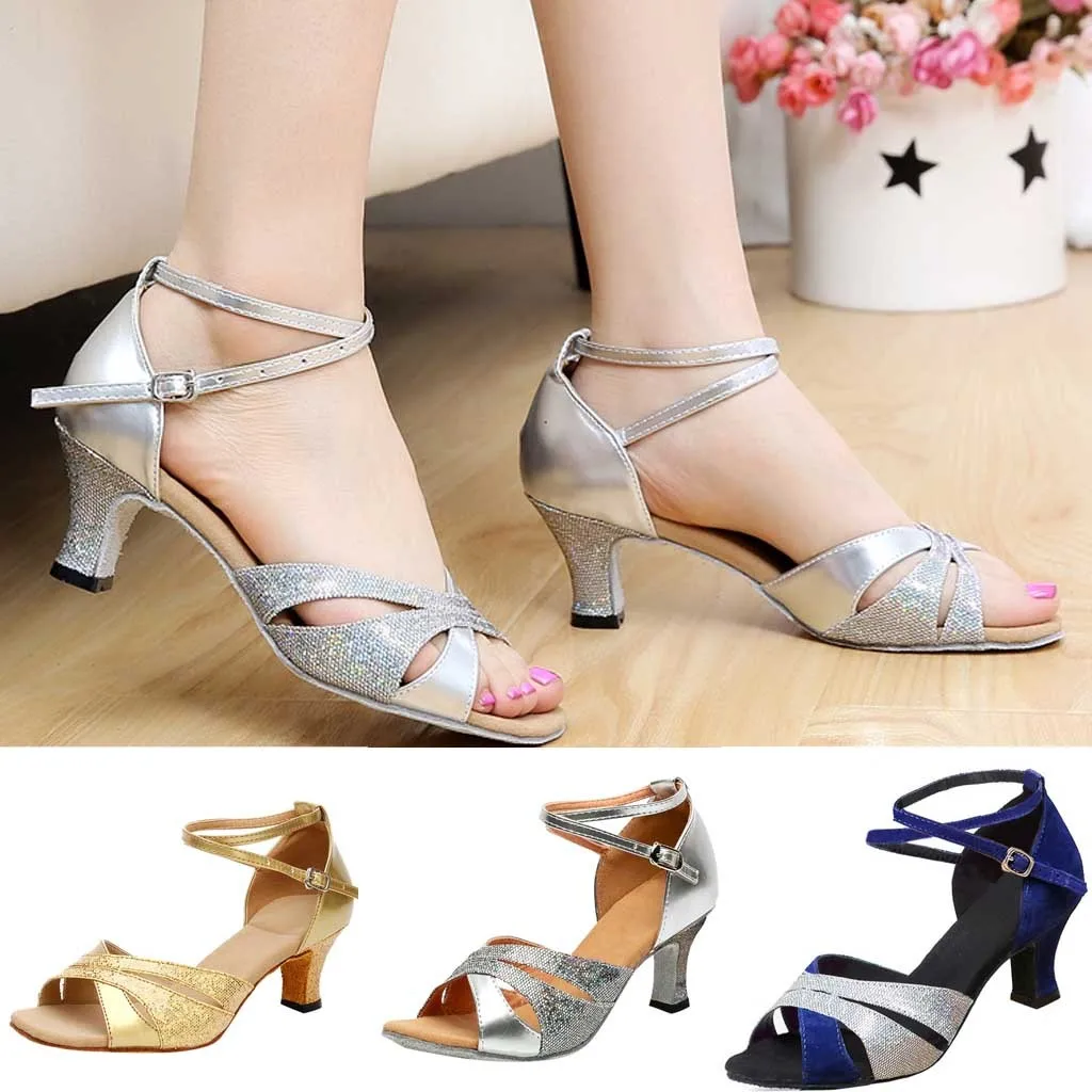 Fashion Women's Rumba Waltz Prom Ballroom Latin Buckle Strap Salsa Dance Shoes Outside Solid Square Dance Shoes Peep Toe Apr 2
Fashion Women's Rumba Waltz Prom Ballroom Latin Buckle Strap Salsa Dance Shoes Outside Solid Square Dance Shoes Peep Toe Apr 2