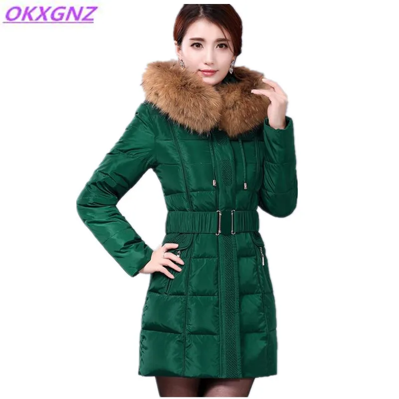 2017 Winter Down Cotton Jacket Female Solid color Hooded Fur Collar Warm Parkas Plus Size Medium Length Thicker Slim Coat OKXGNZ
2017 Winter Down Cotton Jacket Female Solid color Hooded Fur Collar Warm Parkas Plus Size Medium Length Thicker Slim Coat OKXGNZ