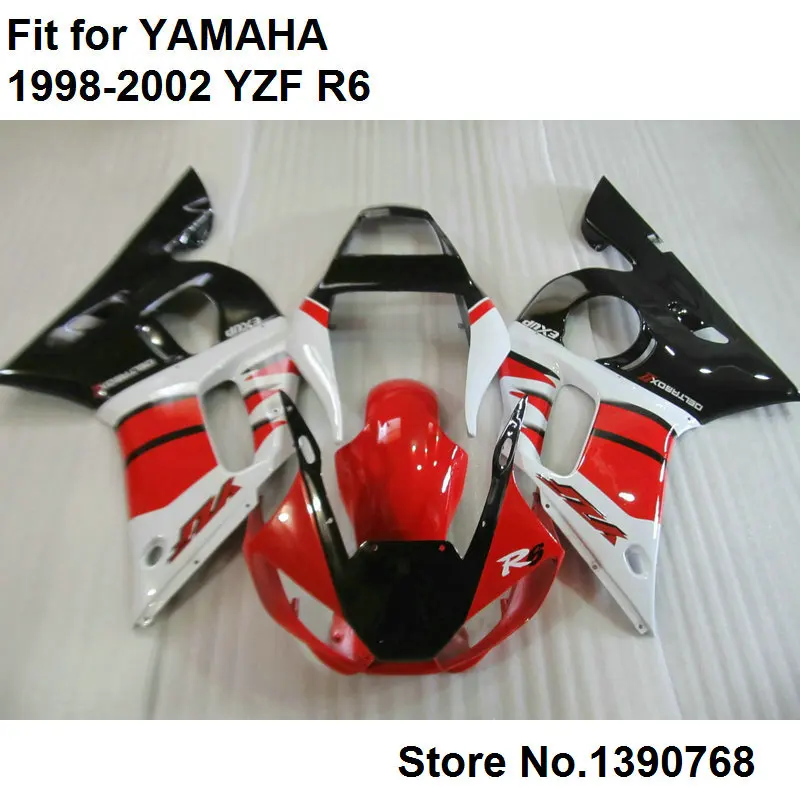 Fairing kit for Yamaha YZF R6 98 99 00 01 02 red white black bodywork parts fairings set YZFR6 1998 1999 2000 2001 2002 LV46
Fairing kit for Yamaha YZF R6 98 99 00 01 02 red white black bodywork parts fairings set YZFR6 1998 1999 2000 2001 2002 LV46