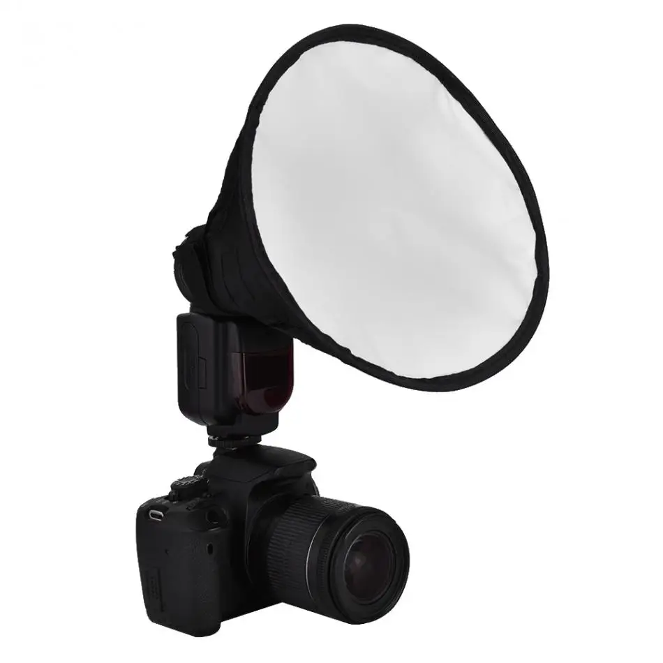 8 inch (20cm) Mini Portable Beauty Dish Speedlite Flash Diffuser Softbox for Nikon Canon Sony DSLR Camera Universal
8 inch (20cm) Mini Portable Beauty Dish Speedlite Flash Diffuser Softbox for Nikon Canon Sony DSLR Camera Universal