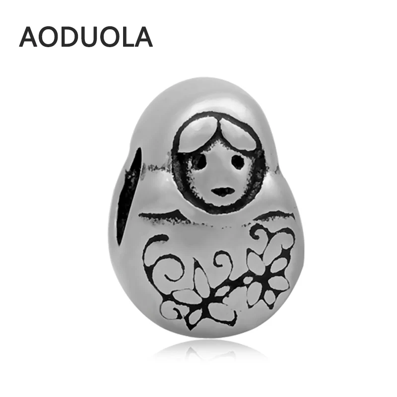 2Pcs Lot Stainless Steel Russian dolls Spacer Beads DIY Big Hole Bead for Jewelry Making Fit For Pandora Bracelet
2Pcs Lot Stainless Steel Russian dolls Spacer Beads DIY Big Hole Bead for Jewelry Making Fit For Pandora Bracelet