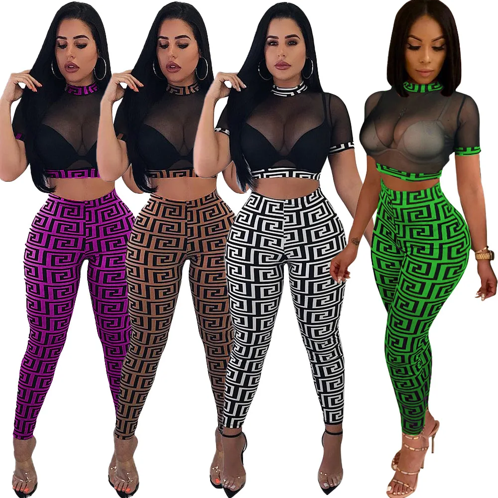See through Sexy Two Piece Set Women Transparent Mesh Crop Top and Pencil Pants Suit Party Club Wear 2 Piece Outfits
See through Sexy Two Piece Set Women Transparent Mesh Crop Top and Pencil Pants Suit Party Club Wear 2 Piece Outfits