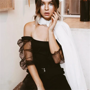 Women's Square Collar Short Mesh Sleeve Bodysuit Stretch Leotard Jumpsuit Ladies Fashion Black Romper Holiday Party Wear Summer
Women's Square Collar Short Mesh Sleeve Bodysuit Stretch Leotard Jumpsuit Ladies Fashion Black Romper Holiday Party Wear Summer