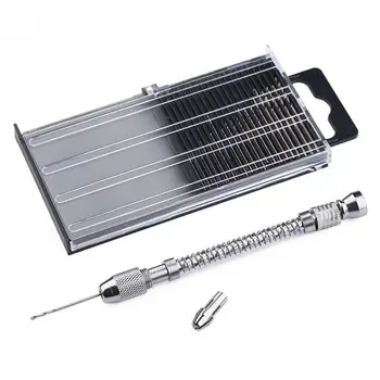 Portable Mini Hand Drill Tool Durable Micro Model With 20pcs Drill Bits Pin Vise Craft Jewelry Portable Durable Hand Drill
Portable Mini Hand Drill Tool Durable Micro Model With 20pcs Drill Bits Pin Vise Craft Jewelry Portable Durable Hand Drill