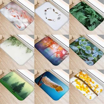 Fashion Door Mat Leaf Pattern Coral Velvet Anti-Slip Door Mat Bathroom Floor Carpet Home Toilet Non-slip Mats Decoration
Fashion Door Mat Leaf Pattern Coral Velvet Anti-Slip Door Mat Bathroom Floor Carpet Home Toilet Non-slip Mats Decoration