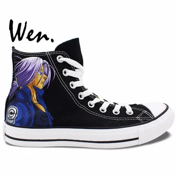 Wen Hand Painted Black Canvas Shoes Design Custom Dragon Ball Trunks Goku Anime High Top Men Women's Canvas Sneakers
Wen Hand Painted Black Canvas Shoes Design Custom Dragon Ball Trunks Goku Anime High Top Men Women's Canvas Sneakers