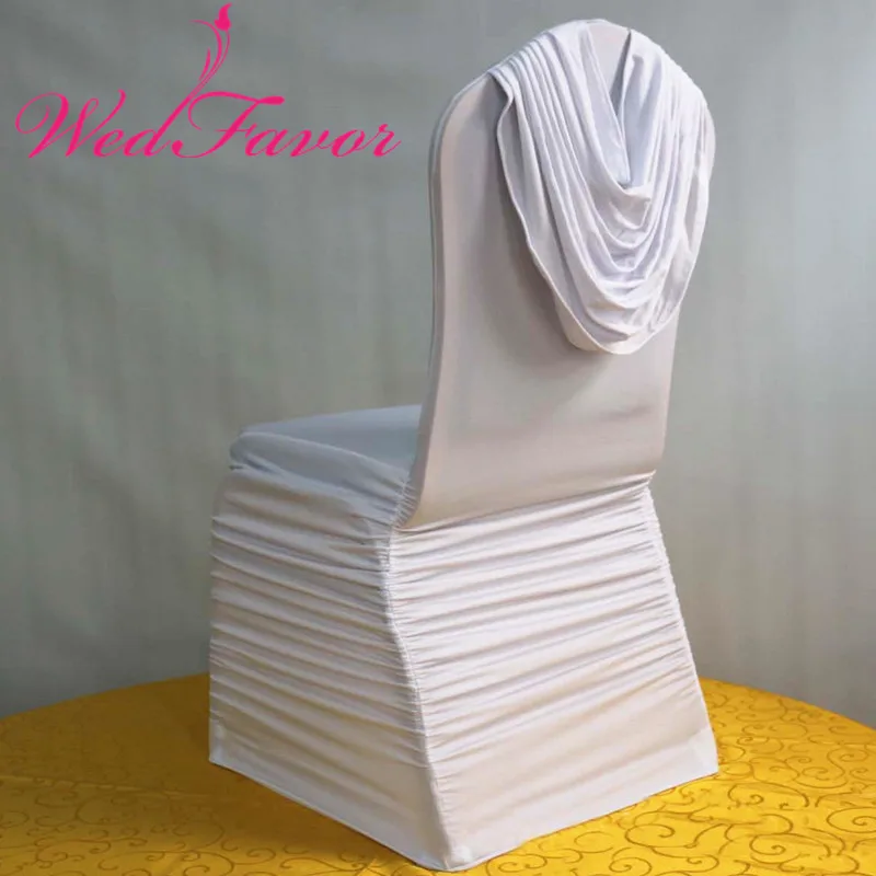 WedFavor 100pcs White Spandex Ruffled Chair Covers With Valance Pleated Lycra Stretch Swag Chair Covers For Party Hotel Wedding
WedFavor 100pcs White Spandex Ruffled Chair Covers With Valance Pleated Lycra Stretch Swag Chair Covers For Party Hotel Wedding