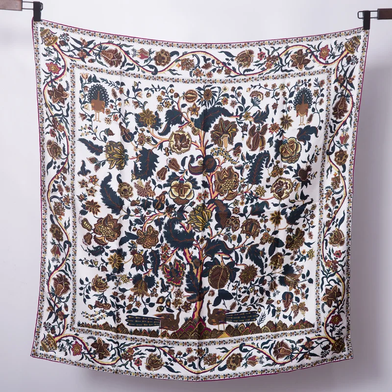 14m/m Tree of Life 100% Twill Silk Scarf Printing Luxury Brand Design Handmade Hemming Scarves Bandana Square 90*90cm
14m/m Tree of Life 100% Twill Silk Scarf Printing Luxury Brand Design Handmade Hemming Scarves Bandana Square 90*90cm