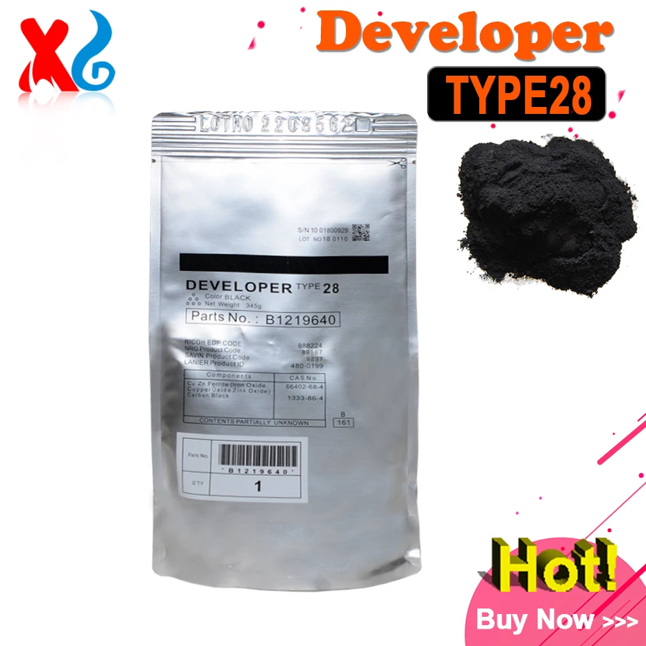 2X 345G Type 28 Compatible Developer Replacement for Ricoh Aficio 1015 1022 1027 2015 2022 2020d 3030 MP 1500 2000 2550 MP2510
2X 345G Type 28 Compatible Developer Replacement for Ricoh Aficio 1015 1022 1027 2015 2022 2020d 3030 MP 1500 2000 2550 MP2510
