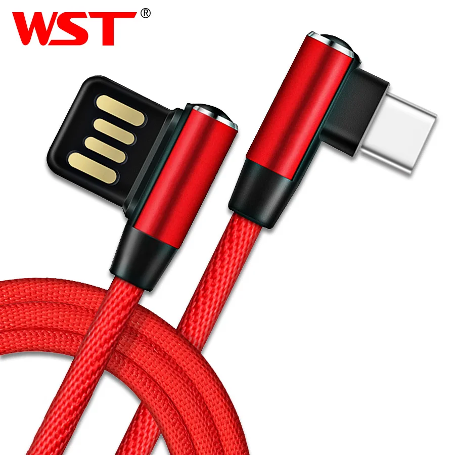 Кабель WST для быстрой зарядки USB Type C Samsung Galaxy S9 Шнур зарядное устройство Huawei Mate 20