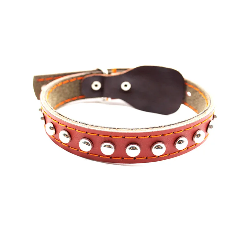 Cool Rivets Studded Best Genuine Leather Pet Dog Collars For Small Medium Large Dogs Brown Boxer Bulldog Pitbull Neck Collar
Cool Rivets Studded Best Genuine Leather Pet Dog Collars For Small Medium Large Dogs Brown Boxer Bulldog Pitbull Neck Collar