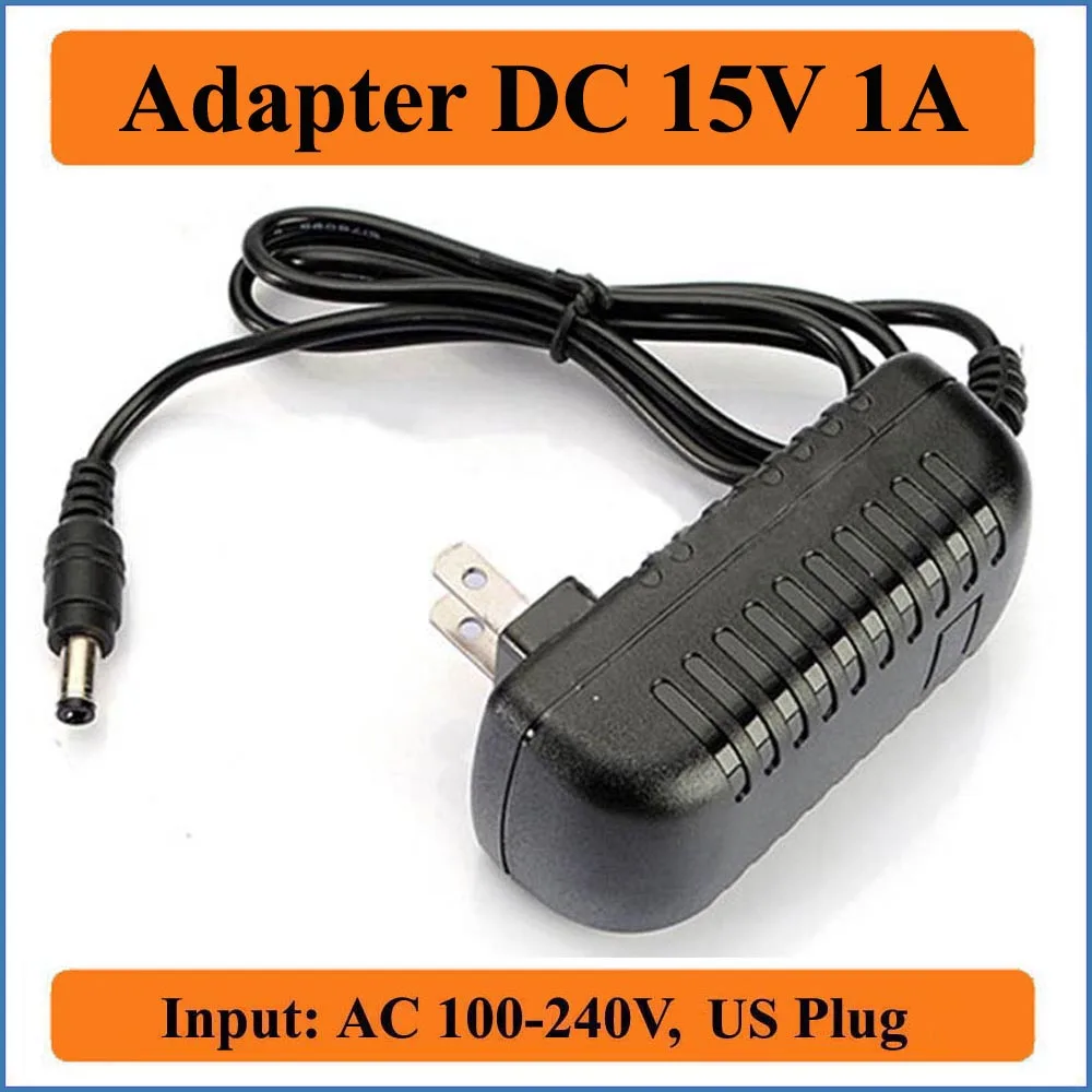 15V 1A US Plug AC DC Adapter 1PCS high quality AC 100V-240V Converter Adapter to DC 15V 1000mA Power Supply 5.5mm x 2.1-2.5mm
15V 1A US Plug AC DC Adapter 1PCS high quality AC 100V-240V Converter Adapter to DC 15V 1000mA Power Supply 5.5mm x 2.1-2.5mm