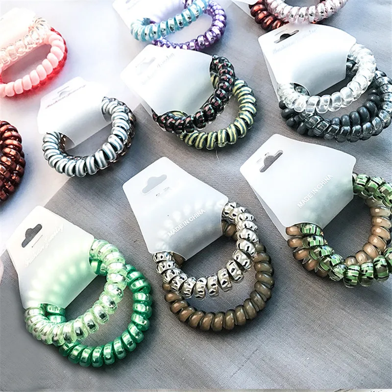 New arrival 2pcs/lot women lovely telephone ring hair tie girl's fashion hair bands jelly lady's korean style hair accessories
New arrival 2pcs/lot women lovely telephone ring hair tie girl's fashion hair bands jelly lady's korean style hair accessories