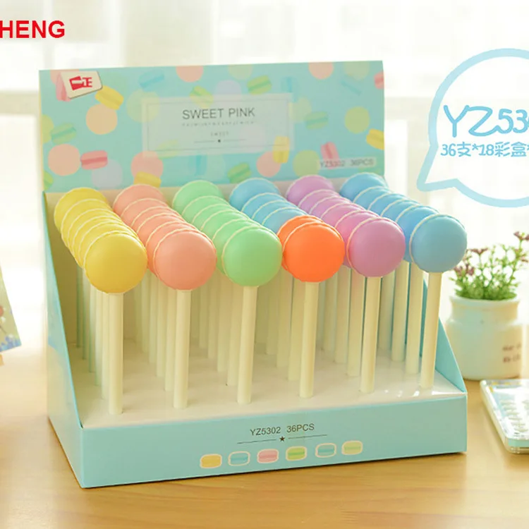 Creative Cute cake Macarons candy color Gel Pens Office Material Stationery Canetas escolar Papelaria School Supplies
Creative Cute cake Macarons candy color Gel Pens Office Material Stationery Canetas escolar Papelaria School Supplies