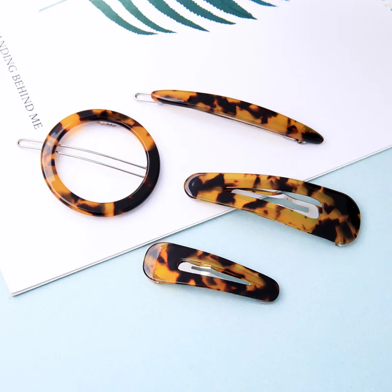 Korean Leopard Print Water Drop BB Clip Acrylic Plate Barrettes For Women Gifts Fashion Jewelry Hair Pins
Korean Leopard Print Water Drop BB Clip Acrylic Plate Barrettes For Women Gifts Fashion Jewelry Hair Pins