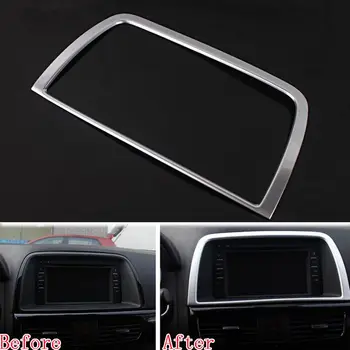 Auto Chrome Front Center Console GPS Audio Panel Decoration Frame Cover Trim Sticker Fit For Mazda CX-5 2012-2015 Car Styling
Auto Chrome Front Center Console GPS Audio Panel Decoration Frame Cover Trim Sticker Fit For Mazda CX-5 2012-2015 Car Styling