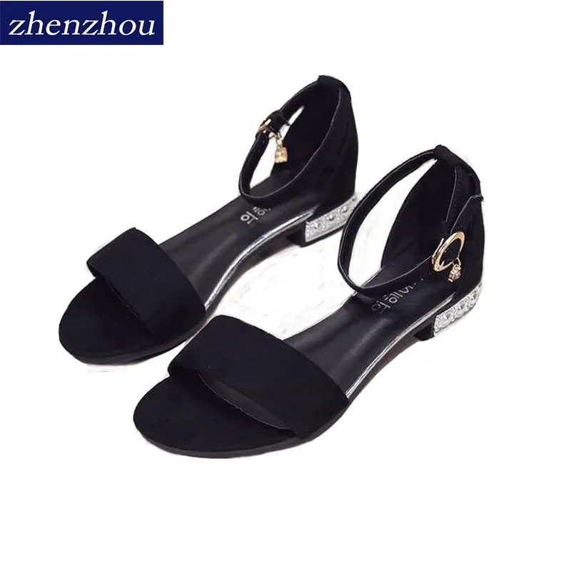 Posting and mailing Women's sandals, 2018 Summer new all-color buckle sandals