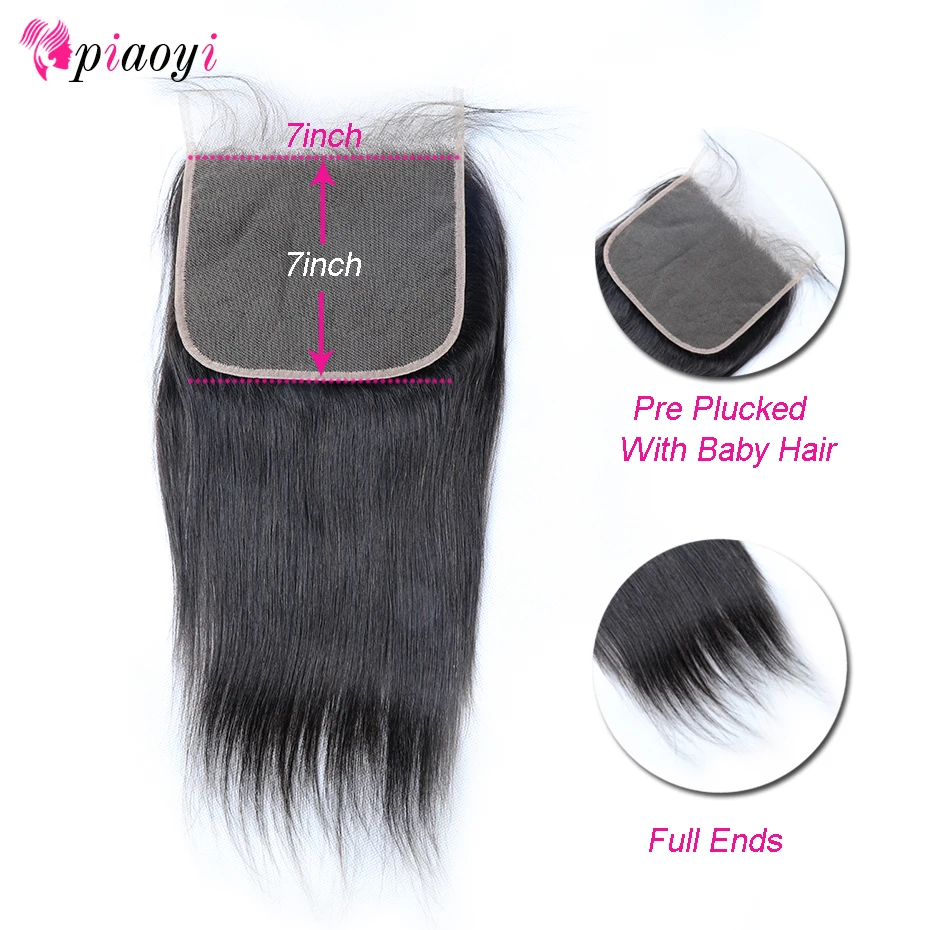 Piaoyi Malaysian Straight Frontal Remy Human Hair 7x7 Ear To Ear Full Lace Frontal Closure Bleached Knots With Baby Hair
Piaoyi Malaysian Straight Frontal Remy Human Hair 7x7 Ear To Ear Full Lace Frontal Closure Bleached Knots With Baby Hair